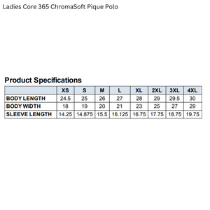 Ladies BSOM Alumni Core365 ChromaSoft Pique Polo