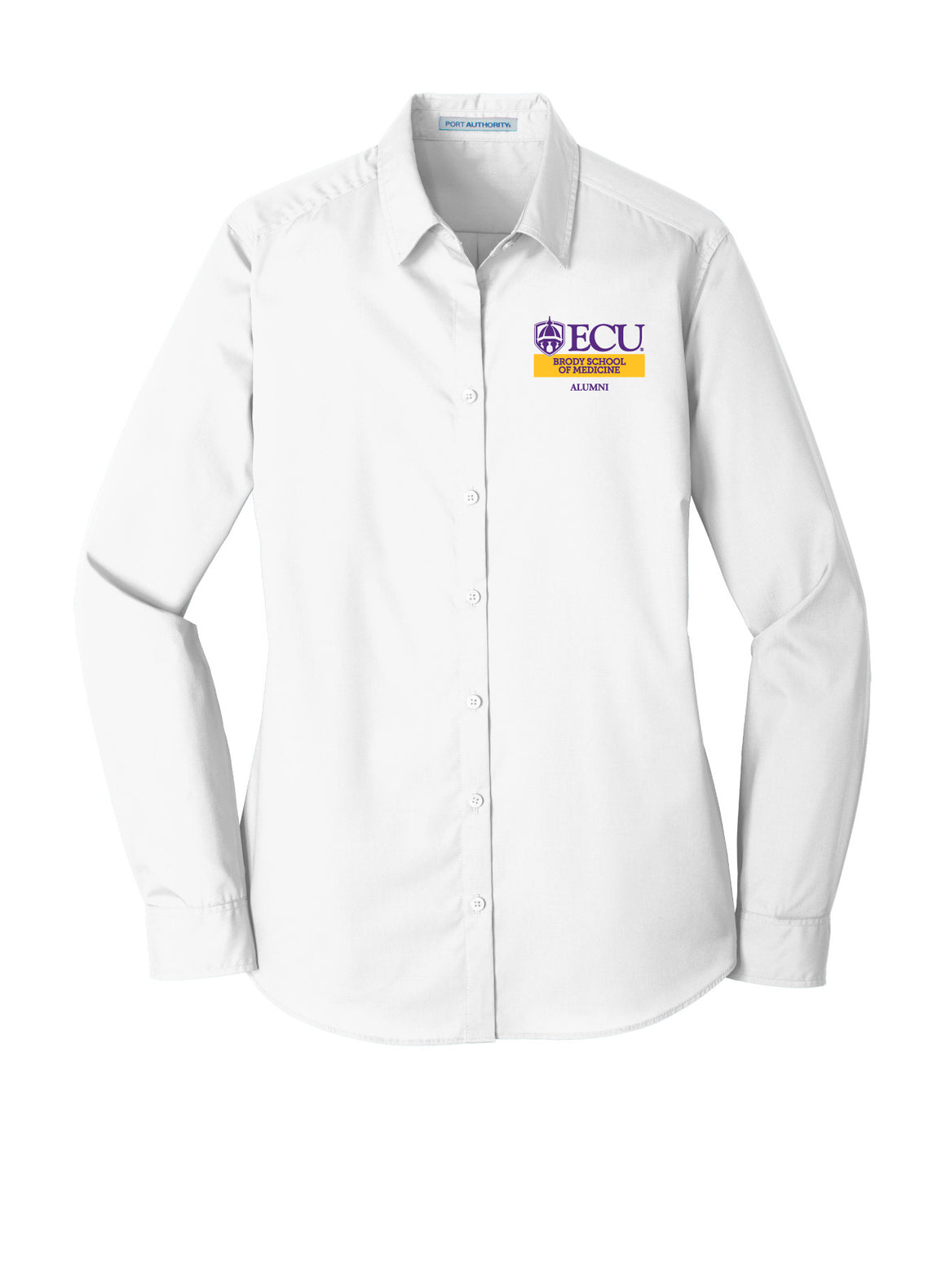 Ladies Port Authority BSOM Alumni Long Sleeve Carefree Poplin Shirt